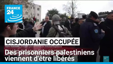 Cisjordanie occupée : des prisonniers palestiniens viennent d'être libérés • FRANCE 24