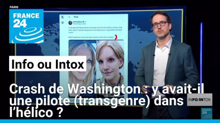 Crash de Washington : y avait-il une pilote (transgenre) dans l’hélico ? • FRANCE 24