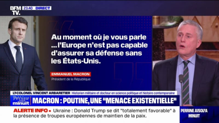 Défense européenne: "Les pays européens sont devenus très dépendants de la technologie américaine", explique le lieutenant-colonel Vincent Arbarétier, historien militaire