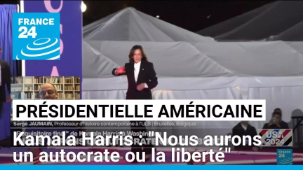 Dernier meeting de Kamala Harris : "Nous aurons un autocrate ou la liberté" • FRANCE 24