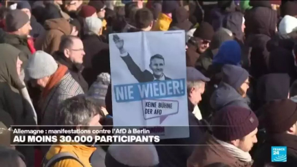 Des dizaines de milliers de manifestants rassemblés à Berlin contre l'extrême droite