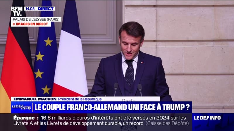 Donald Trump au pouvoir: Emmanuel Macron veut "consolider une Europe unie, forte et souveraine"