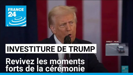 Donald Trump président : revivez les moments forts de sa cérémonie d'investiture • FRANCE 24