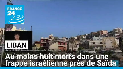 Liban : au moins huit morts dans une frappe israélienne près de Saïda • FRANCE 24