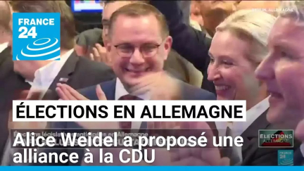 Élections en Allemagne : Alice Weidel a proposé une alliance à la CDU • FRANCE 24