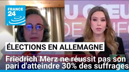 Élections en Allemagne : Friedrich Merz ne réussit pas son pari d'atteindre 30% des suffrages