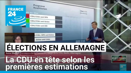 Élections en Allemagne : la CDU en tête selon les premières estimations • FRANCE 24