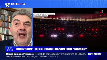 "Elle avait beaucoup d'ingrédients [...] qui aident à gagner": Jean-Pierre Pasqualini, directeur des programmes de Melody TV, réagit à la chanson de Louane pour l'Eurovision