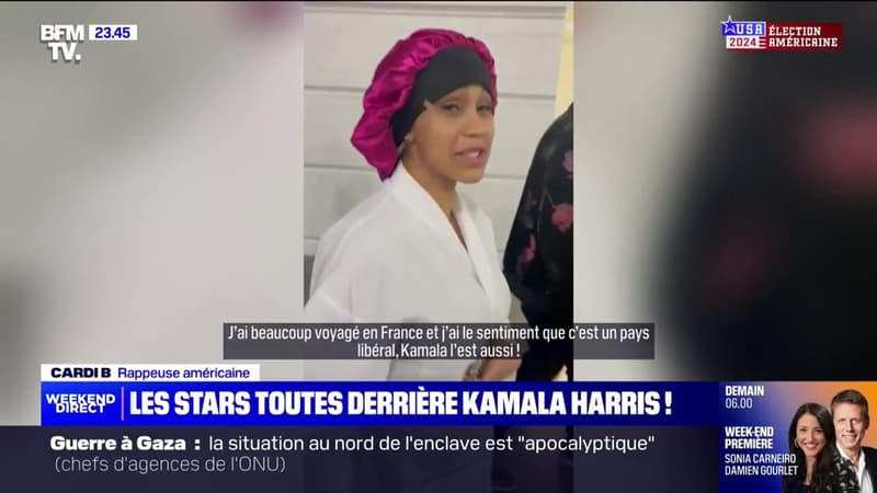 "Elle va gagner, au nom de Dieu": Cardi B présente au meeting de Kamala Harris dans le Wisconsin