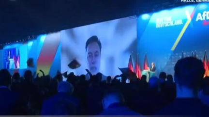 Elon Musk addresses German far-right rally by video link