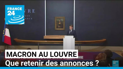 Emmanuel Macron au Louvre : que retenir des annonces ? • FRANCE 24