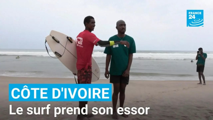 En Côte d’Ivoire, le surf prend doucement son essor • FRANCE 24