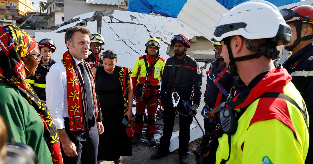 EN DIRECT - Cyclone Chido à Mayotte : Emmanuel Macron poursuit sa visite après une première journée tendue