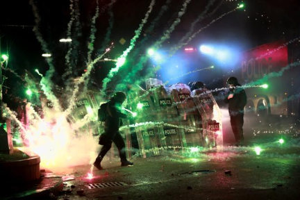 En Géorgie, 107 manifestants interpellés lors d’un nouveau rassemblement pro-européen