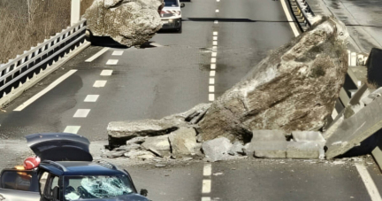 En Savoie, des centaines d’automobilistes hébergés en urgence après un éboulement dans la Tarentaise