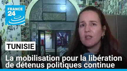 En Tunisie, la mobilisation pour la libération de détenus politiques continue • FRANCE 24