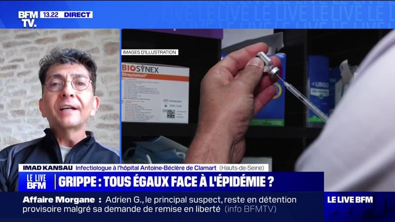 Épidémie de grippe: "On a le temps de rattraper la vaccination", affirme l'infectiologue Imad Kansau