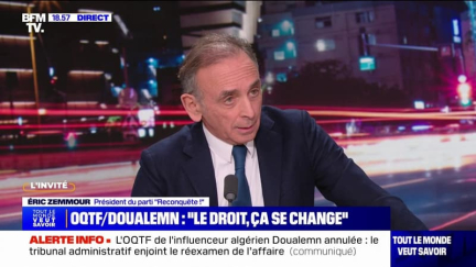 Éric Zemmour sur l'influenceur Doualemn: "La France est ridicule, cette décision sert les intérêts d'un pays qui nous déteste qui s'appelle l'Algérie"