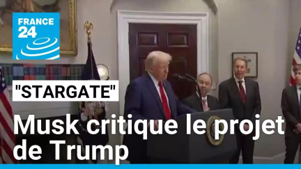 États-Unis : Elon Musk critique "Stargate", projet de Donald Trump • FRANCE 24