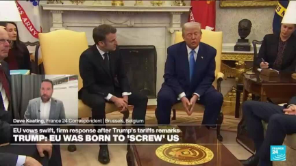 EU was born to 'screw' US, Trump says; EU commission fires back