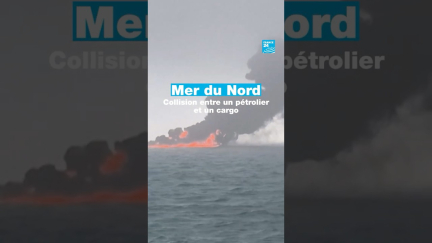 🔥 Collision entre un #pétrolier et un #cargo en mer du Nord • FRANCE 24