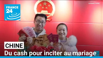 Face à la crise démographique, la Chine offre du cash pour inciter au mariage • FRANCE 24