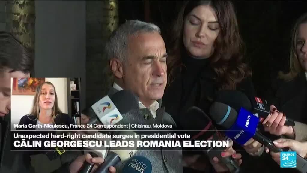 Far-right candidate takes shock lead in Romania presidential poll