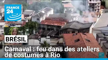 Feu dans un quartier de Rio : des ateliers de costumes touchés • FRANCE 24