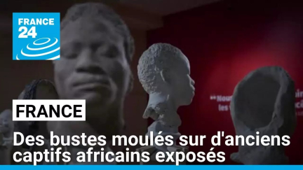 France : au château de Blois, des bustes moulés sur d'anciens captifs africains exposés