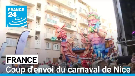 France : coup d'envoi du carnaval de Nice, entre tradition et festivités • FRANCE 24