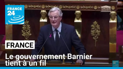 France : le RN annonce la censure, le gouvernement Barnier tient à un fil • FRANCE 24