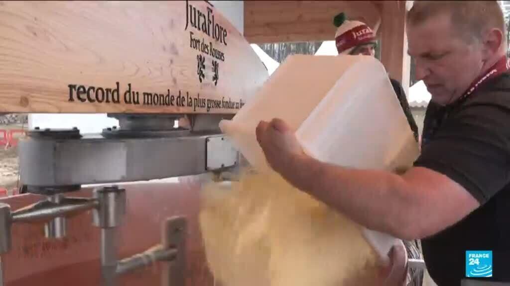 France sets new Guinness world record of cheese fondue -- of 2,117.5 kilograms