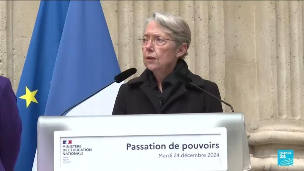 France's ex-PM Elizabeth Borne named education minister