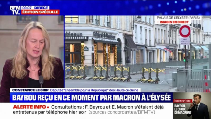 “François Bayrou se situe à peu près au barycentre de ce qui peut être une alliance d’hommes et de femmes de bonne volonté”, estime Constance Le Grip (Ensemble)