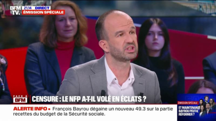 Futures motions de censures: "Si, à l'issu de ces deux votes, le PS ne fait pas amende honorable, ils auront interrompu définitivement le NFP", déclare Manuel Bompard (LFI)