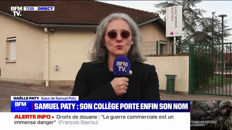 Gaëlle Paty: Samuel Paty "est un nom qui doit rester dans la vie, pas un nom qu'on doit mettre dans l'histoire"