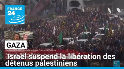 Gaza : Israël suspend la libération des détenus palestiniens • FRANCE 24