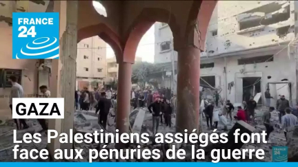 Gaza : les Palestiniens assiégés font face aux pénuries de la guerre • FRANCE 24