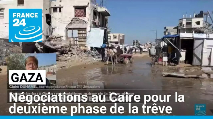 Gaza : négociations intenses au Caire pour la deuxième phase de la trêve • FRANCE 24