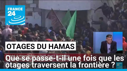 Gaza : que se passe-t-il une fois que les otages traversent la frontière ? • FRANCE 24