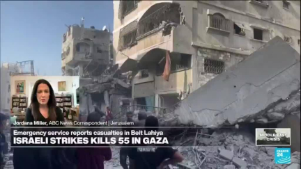 Gaza rescuers say dozens killed in Israel air strike in north