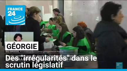 Géorgie : des "irrégularités" dans le scrutin législatif • FRANCE 24