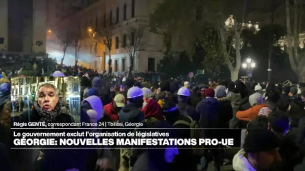 Géorgie : des milliers de manifestants pro-UE dans les rues pour la quatrième soirée consécutive