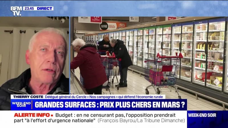 Grandes surfaces : prix chers en mars ? - 01/02