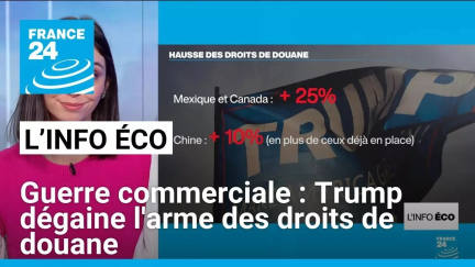 Guerre commerciale : Trump dégaine l'arme des droits de douane • FRANCE 24