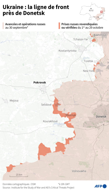 Guerre en Ukraine : comment l’armée russe a multiplié les gains territoriaux en octobre