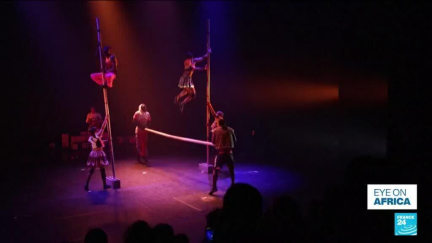 Guinean 'Circus Baobab' performs a piece about female genital mutilation in France