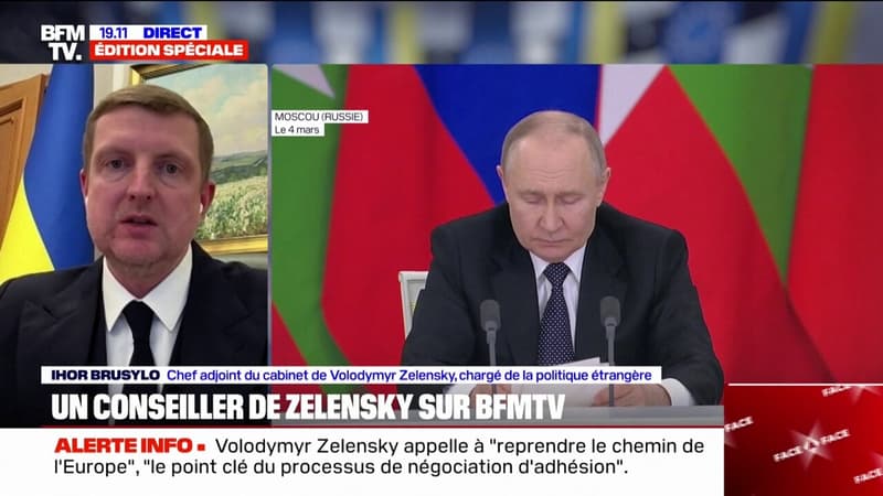 Ihor Brusylo (chef adjoint du cabinet de Volodymyr Zelensky): "Si l'occasion se présente de rencontrer le président américain, le président Zelensky y prendra part de manière constructive"