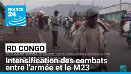 Intensification des combats entre l'armée et le M23 dans l'est de la RD Congo • FRANCE 24