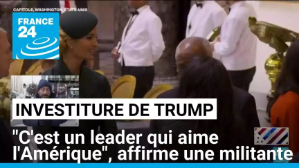 Investiture de Donald Trump : "c'est un leader qui aime l'Amérique", affirme une militante